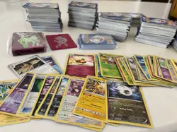 Pokemon Card Lot 800+ Bulk Mixed Cards w Sleeves Rares Reverse Holo Pikachu - Image 2