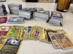 Pokemon Card Lot 800+ Bulk Mixed Cards w Sleeves Rares Reverse Holo Pikachu - Image 3