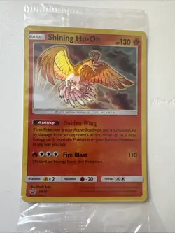 Pokemon TCG Shining Ho-Oh SM70 Black Star Promo Card Sealed NM/M - Image 1