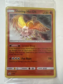 Pokemon TCG Shining Ho-Oh SM70 Black Star Promo Card Sealed NM/M - Image 2