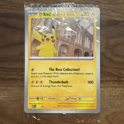 Pikachu At The Museum (SEALED) X Natural History Museum Pokemon Jumbo Card Mint - Image 1
