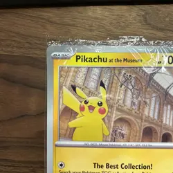 Pikachu At The Museum (SEALED) X Natural History Museum Pokemon Jumbo Card Mint - Image 2