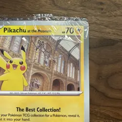 Pikachu At The Museum (SEALED) X Natural History Museum Pokemon Jumbo Card Mint - Image 3