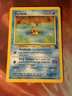 Psyduck 20 Black Star Promo WOTC Nintendo Pokemon NM Card Free Shipping - Image 2