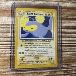 Pokemon Card LIGHT LANTURN 23/105 Neo Destiny Unlimited Rare LP-NM - Image 1