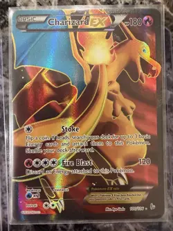 Charizard EX Full Art Flash Fire 100/106 XY LP+ Pokemon Card - Image 1