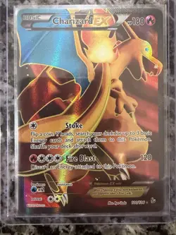 Charizard EX Full Art Flash Fire 100/106 XY LP+ Pokemon Card - Image 3