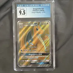 Pokemon TCG Dragonite GX Holo Ultra Rare Card CGC 9.5 Gem Mint - Image 1