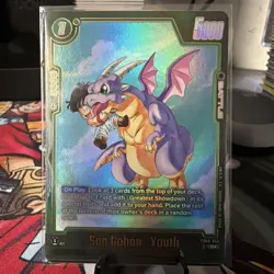 Son Gohan Youth FB08-056 Alternate Art Saiyan's Pride Dragon Ball English Card F - Image 1