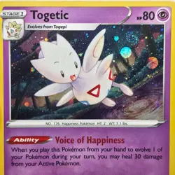 Togetic SWSH276 Sword & Shield Promo Card Pokemon (WITH SMALL SWIRL) - Image 2