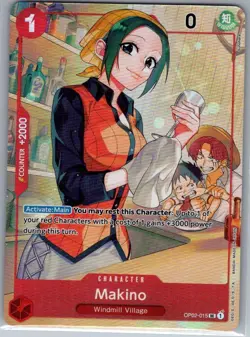 Makino (Japanese 1st Anniversary Set) OP02-015 English - One Piece Card - NM - Image 1