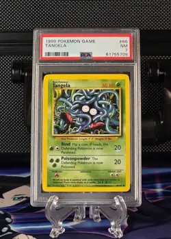 Tangela 1999 Pokemon TCG (Has a blue circle on the 20) PSA 7 - Error card - Image 1