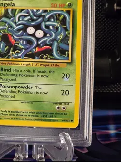 Tangela 1999 Pokemon TCG (Has a blue circle on the 20) PSA 7 - Error card - Image 2