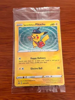 SEALED Special Delivery Pikachu SWSH074 Promo Card ! - Image 1