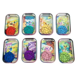 Pokemon Eeveelutions Mini Tin Full Complete Set of 8 + Art Cards + Coins - Image 2