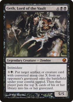 GETH, LORD OF THE VAULT mtg NM Scars of Mirrodin Mythic - Image 1
