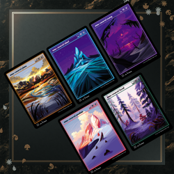 MTG Secret Lair - PixelSnowLands.jpg Foil Etched Edition SEALED Pixel Snow Lands - Image 1