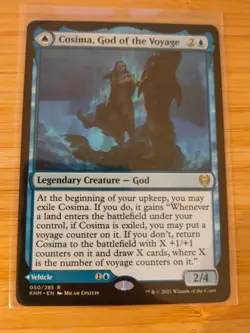 MTG Cosima, God of the Voyage The Omenkeel 050 Kaldheim M/NM Free UK P&P - Image 1