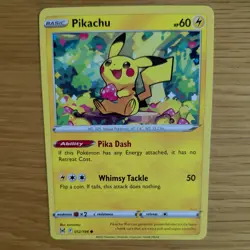 PIKACHU 052/196 POKEMON CARD (LOST ORIGIN SET) - Image 1