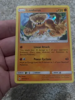 Landorus 103/214 Pokemon TCG Holo Rare Sun & Moon Unbroken Bonds - Image 1