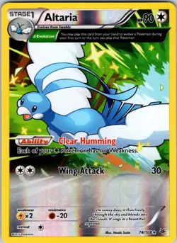 Altaria (74 Delta) 74/108 XY - Roaring Skies Pokemon NM Reverse Holo - Image 1