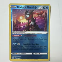 Greninja 046/189 Rare Pokemon TCGAstral Radiance Holo Radiant Pokemon TCG - Image 1