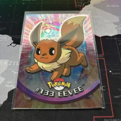 Pokemon 2000 - Eevee #133 Foil - Topps TV Animation Edition Blue Label LP - Image 1