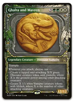 Ghalta and Mavren (Showcase) #307 (LP) March of the Machine MOM Magic MTG - Image 1