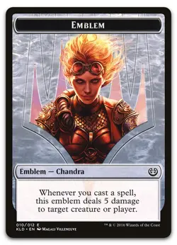 Emblem - Chandra, Torch of Defiance #10 (NM) Kaladesh KLD Magic MTG - Image 1