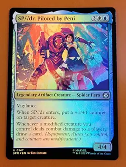 1x SP dr, Piloted by Peni | FOIL | Spider-Man | MTG Magic Cards - Image 1