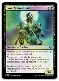 Loyal Subordinate #172 (Foil) (NM) Commander Masters CMM Magic MTG - Image 1