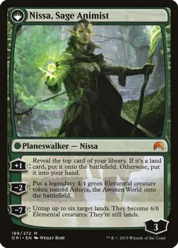 Nissa, Vastwood Seer #189 (LP) Magic Origins ORI Magic MTG - Image 2