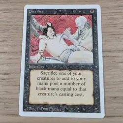 Sacrifice Revised Edition MTG Regular Lightly Played - Image 1