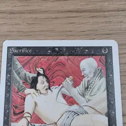 Sacrifice Revised Edition MTG Regular Lightly Played - Image 2