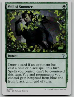 Veil of Summer (White Border) U Mystery Booster 2 75 NM - Image 1