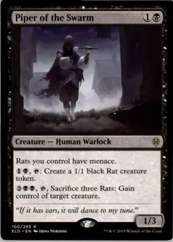 Piper of the Swarm R Throne of Eldraine 100 NM MTG x1 - Image 1