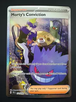 Morty's Conviction 211/162 Pokemon Temporal Forces Special Illustration Rare NM - Image 1