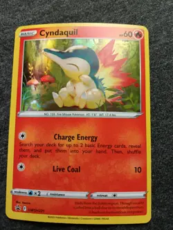 Pokemon TCG Cyndaquil SWSH221 Sword & Shield Holo Black Star Promo NM - Image 2