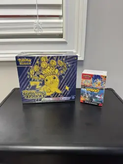 Pokemon Scarlet & Violet Surging Sparks Elite Trainer Box ETB + BOOSTER Bundle - Image 1