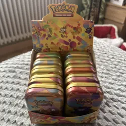10 Pokemon 151 Mini Tins - Empty - Coins and 1 card only - Image 1