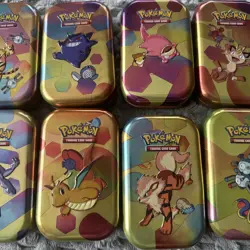 10 Pokemon 151 Mini Tins - Empty - Coins and 1 card only - Image 4