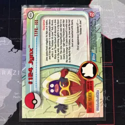 2000 Topps Pokemon Series - Foil #124 Jynx TV Animation Blue Logo ** - Image 3