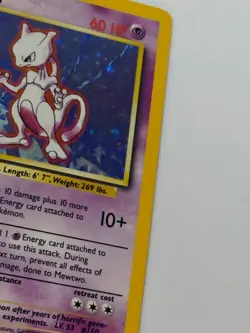 1999 Mewtwo Holo Pokemon Base Set Unlimited WOTC NM WOTC 10/102 - Image 4