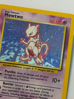 1999 Mewtwo Holo Pokemon Base Set Unlimited WOTC NM WOTC 10/102 - Image 5