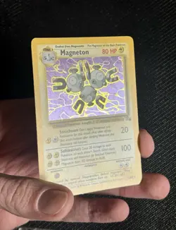 Pokemon Magneton Fossil Eng 11/62 Holo Rare No Psa Bgs - Image 3