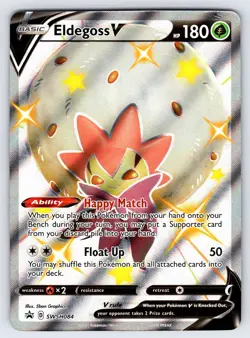 Eldegoss V SWSH084 Sword & Shield Black Star Promo Pokemon Card TCG Shiny - Nm - Image 1