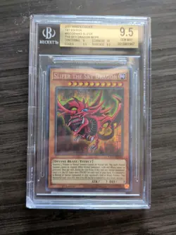 Yu-Gi-Oh! SECRET Pharoah Rare Slifer the Sky Dragon KICO-EN063 BGS 9.5 - Image 1