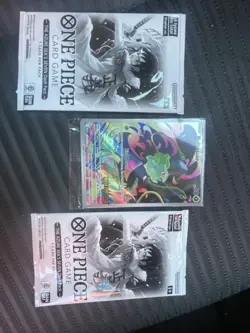 One Piece OP14 The Azure Sea's Seven 2 Packs & Bulbasaur Mega Evolution Promos - Image 2