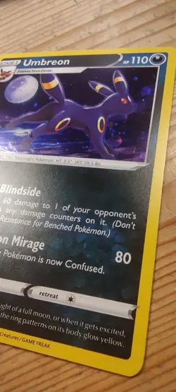 Umbreon SWSH129 Black Star Promo Cosmos Holo Rare Pokemon Card Tcg En 🇬🇧 NM - Image 4