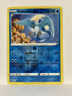Articuno 036/195 Pokemon Silver Tempest Reverse Holo Rare NM Sword & Shield - Image 1